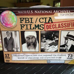 FBI/CIA Films Declassified (DVD, 2010, 17-Disc Set) New